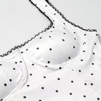 Women Clothing Gentle SL Stylish Simple Polka Dot Lace