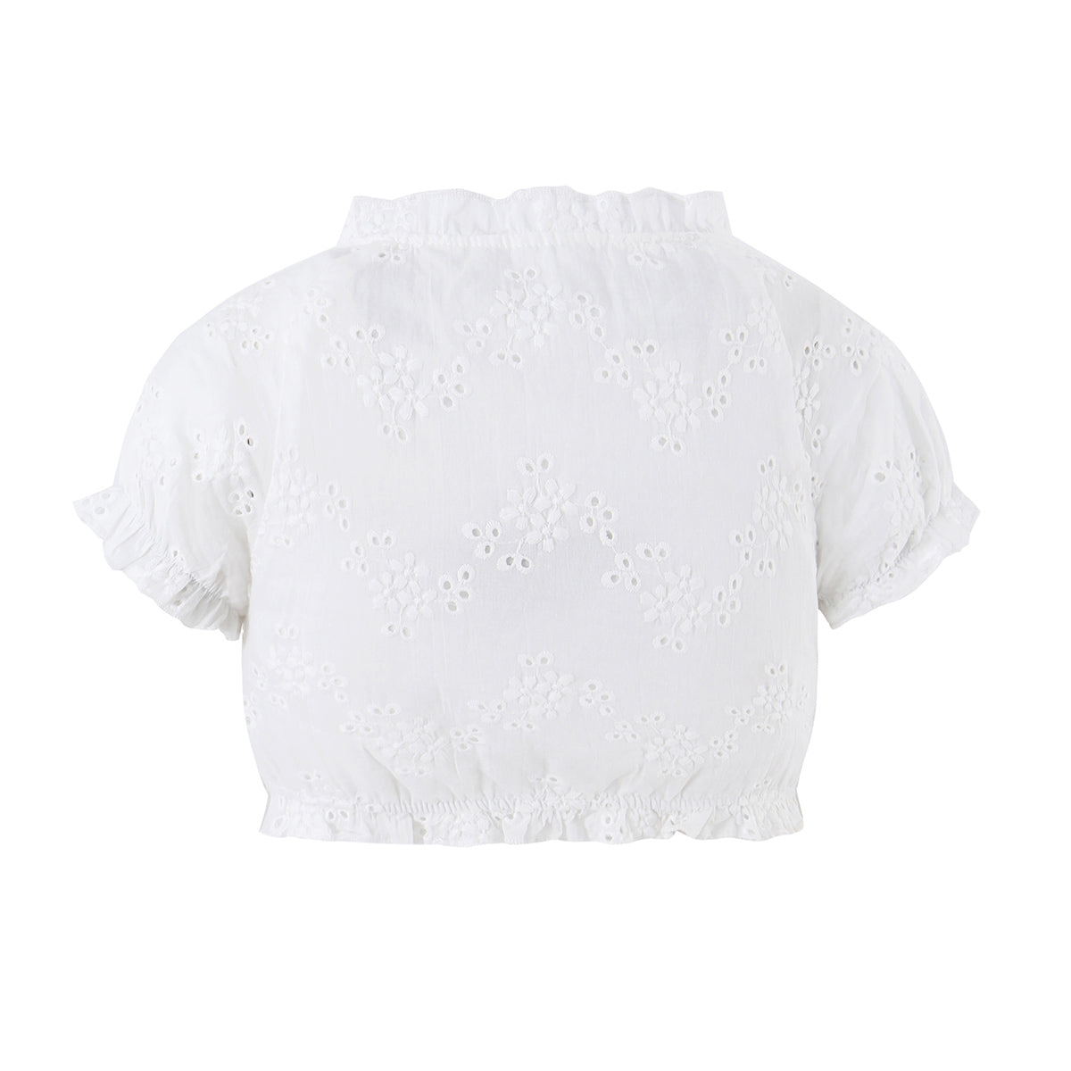 Women Clothing Ruffled Top Layered Scallop Shaped EW