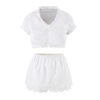Women Clothing Ruffled Top Layered Scallop Shaped EW