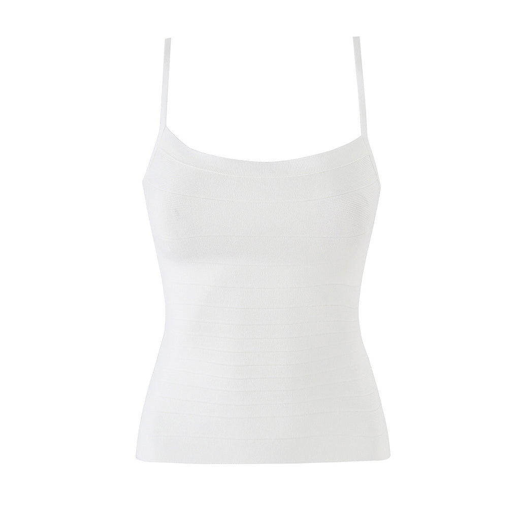 White Suspender Top