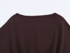 Women Clothing Fall Tight Waist Hem with Belt Knitted T