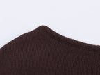 Women Clothing Fall Tight Waist Hem with Belt Knitted T