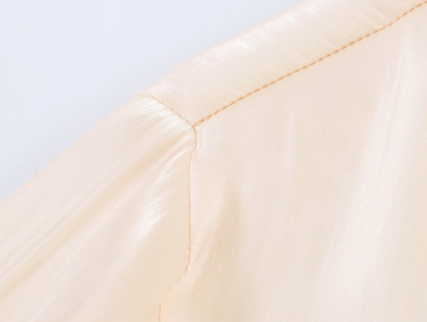 Light Thin Loose All Match Satin Collared Metal with Belt