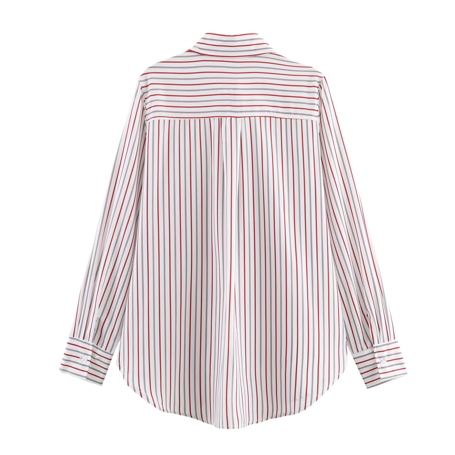 Women Clothing Summer French Irregular Asym Loose Striped
