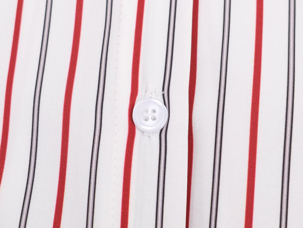 Women Clothing Summer French Irregular Asym Loose Striped