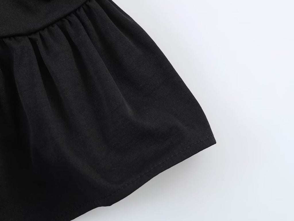Waist Controlled Hanging Collar Backless Top