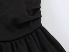 Waist Controlled Hanging Collar Backless Top