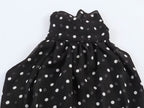 Women Clothing Summer Holiday Polka Dot Hanging Collar Top