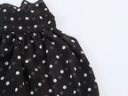 Women Clothing Summer Holiday Polka Dot Hanging Collar Top