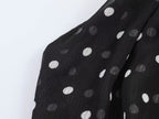 Women Clothing Summer Holiday Polka Dot Hanging Collar Top