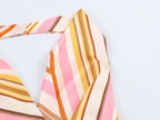 Summer Women Clothing Striped Hanging Collar Top