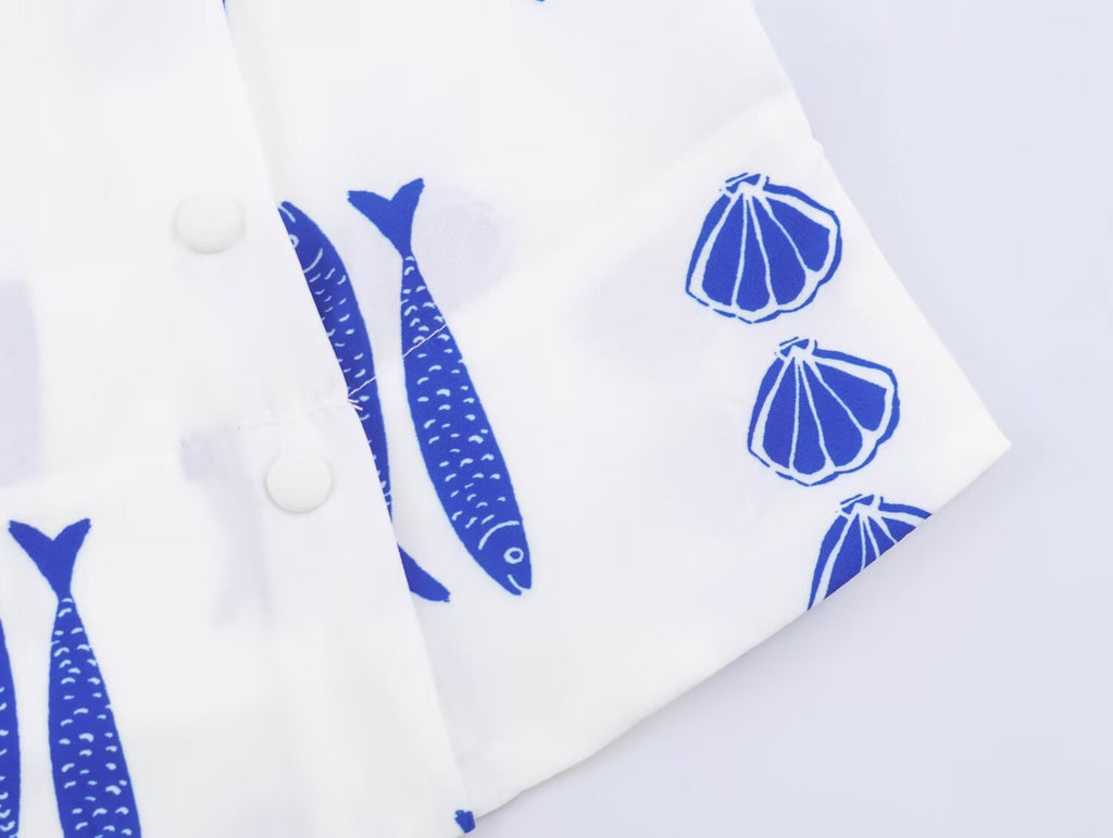 Women Clothing Summer Printed Short Top Camisole