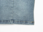 Women Clothing Denim Slim Vest Top with Belt Ripped Denim