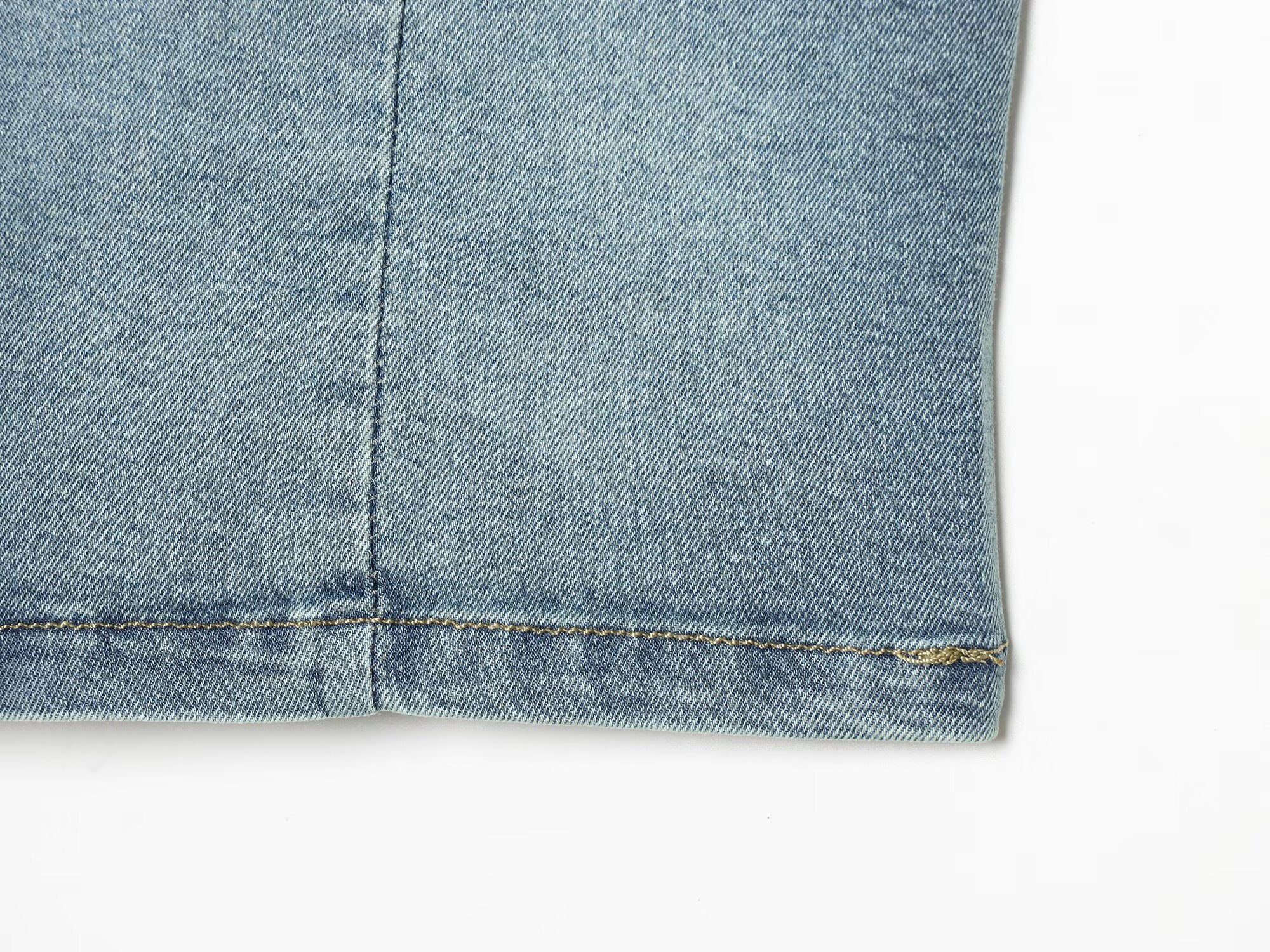 Women Clothing Denim Slim Vest Top with Belt Ripped Denim
