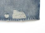 Women Clothing Denim Slim Vest Top with Belt Ripped Denim