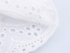 Women Casual SL round Neck Hollow Out CO Embroidered Top