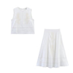 Summer Embroidery Top Series Embroidery Decoration Midi