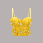 Yellow Three Corset Lingerie