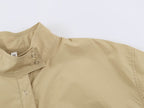 Jacket Coat Korean Stand Collar Pleating Sleeve Waist Slimming Small Short Work Clothes Coat
