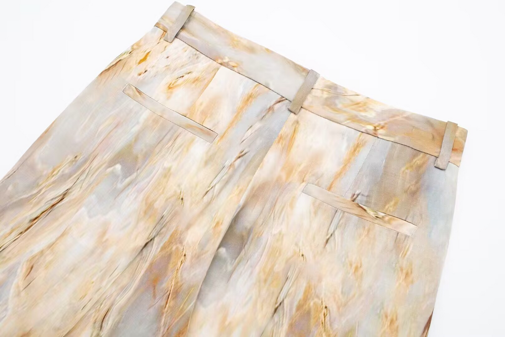 Women's Slimming Tie Dyed Straight Pants