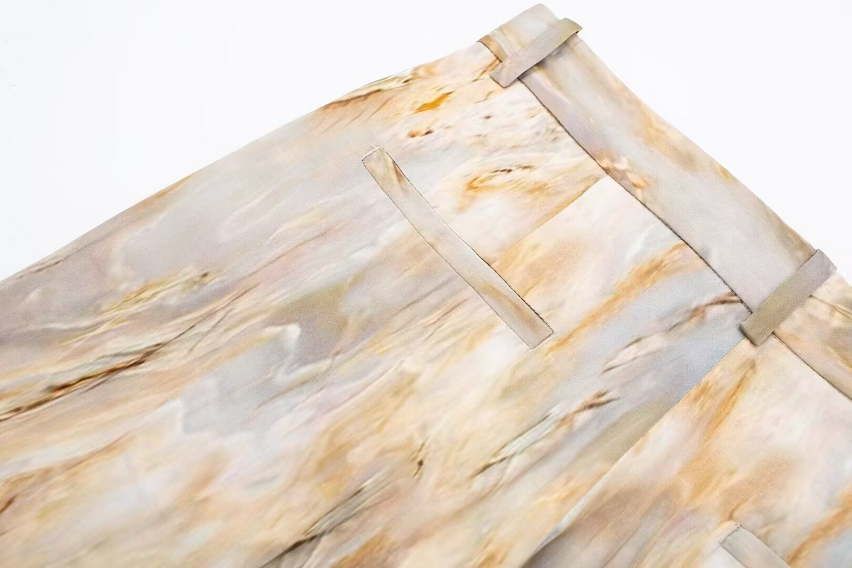 Women's Slimming Tie Dyed Straight Pants