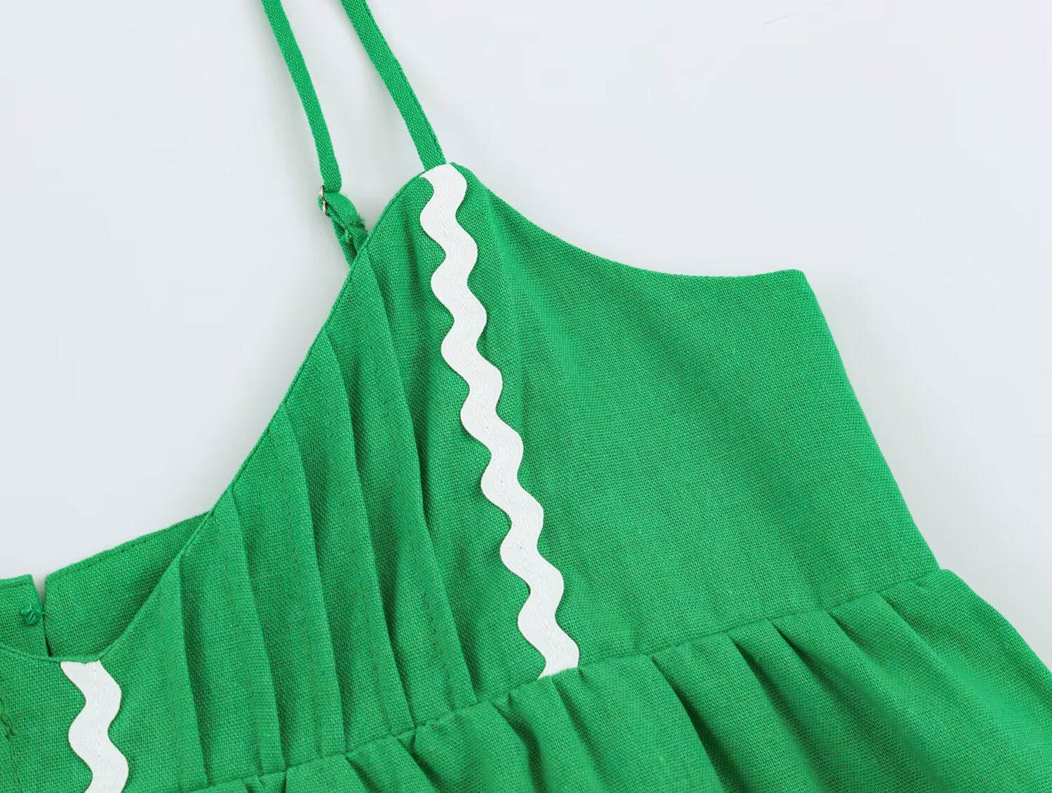 Women's Summer Sweet Linen Loose Short Strap Top