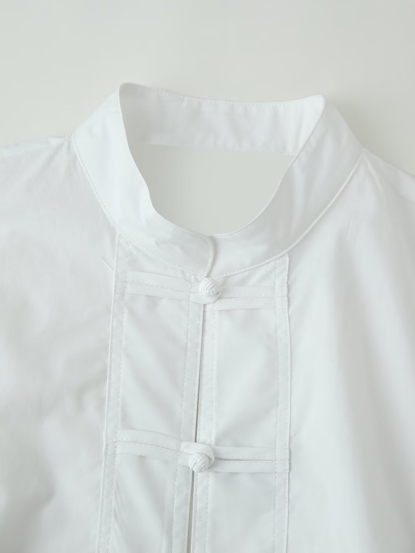 Summer Women Bends Hitches Ornament Poplin Shirt