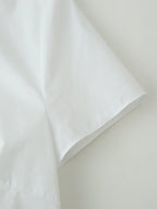 Summer Women Bends Hitches Ornament Poplin Shirt