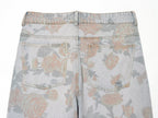 Women Clothing Printed Curling Low Waist Loose Jeans