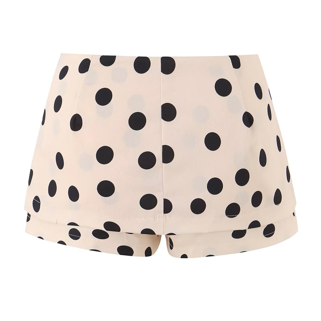 Casual Laid Back Polka Dot Skirt Women Summer Anti Exposure