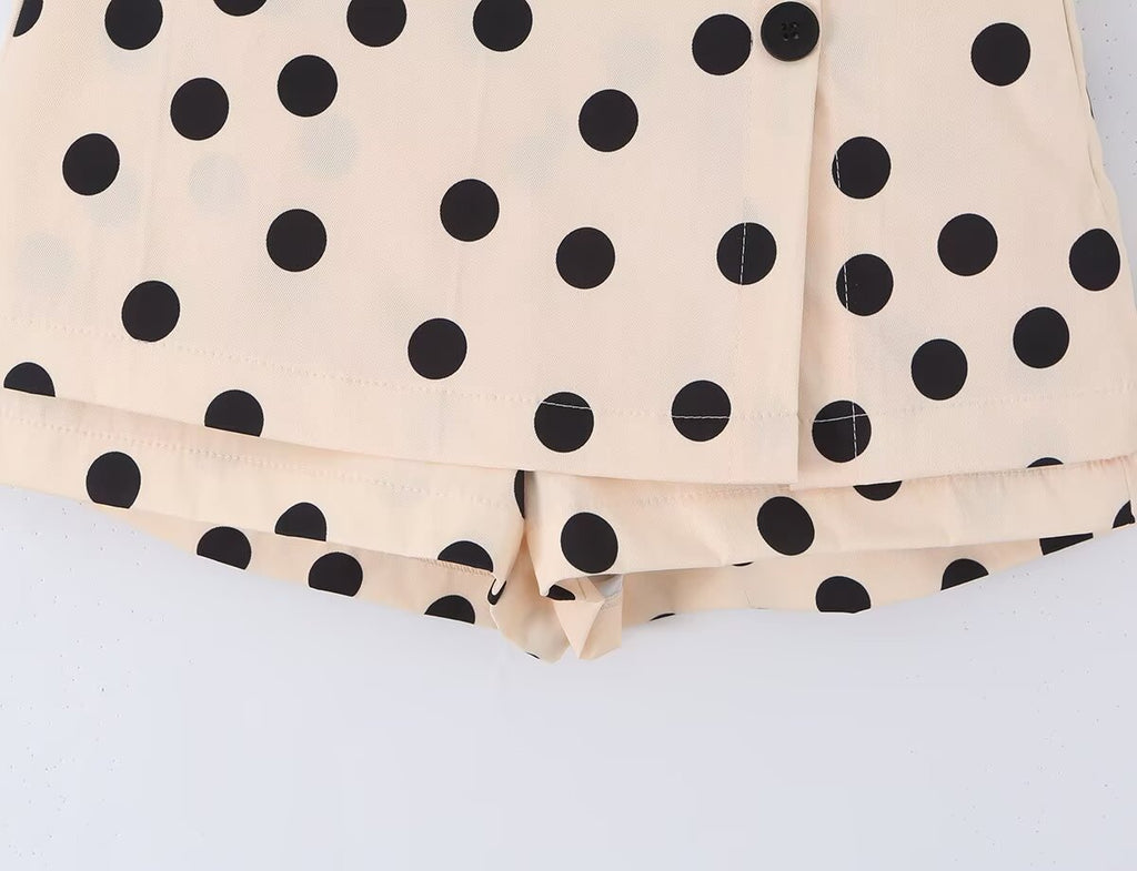 Casual Laid Back Polka Dot Skirt Women Summer Anti Exposure