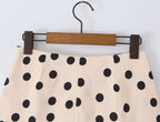 Casual Laid Back Polka Dot Skirt Women Summer Anti Exposure
