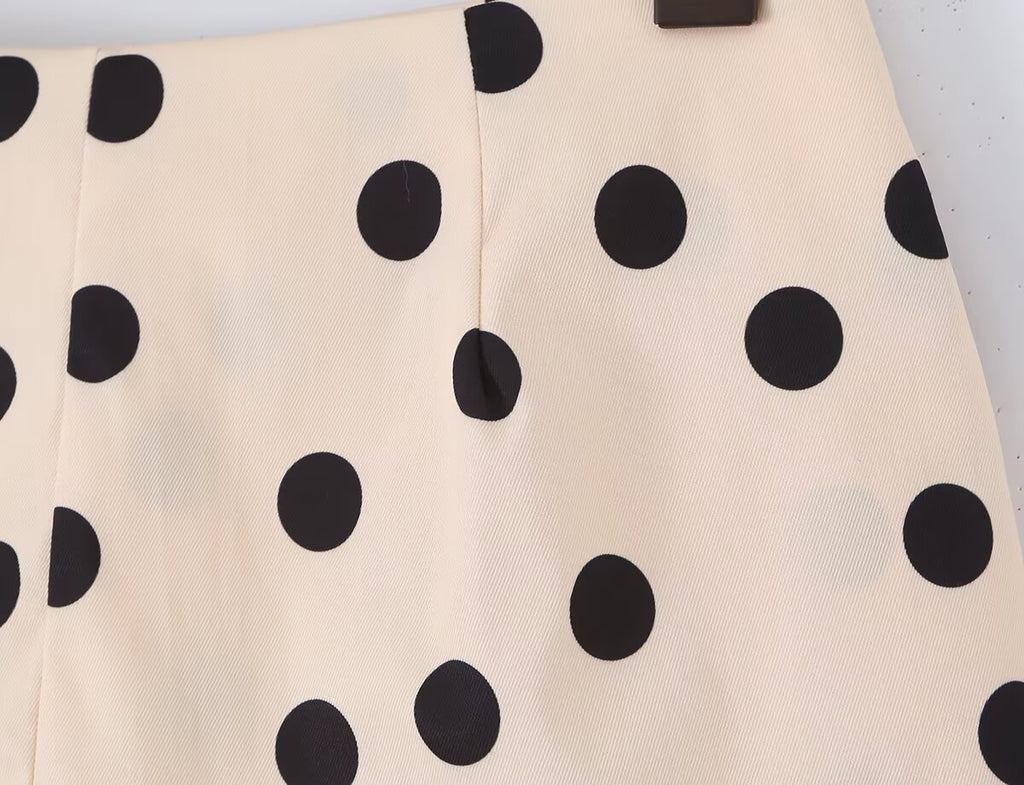 Casual Laid Back Polka Dot Skirt Women Summer Anti Exposure