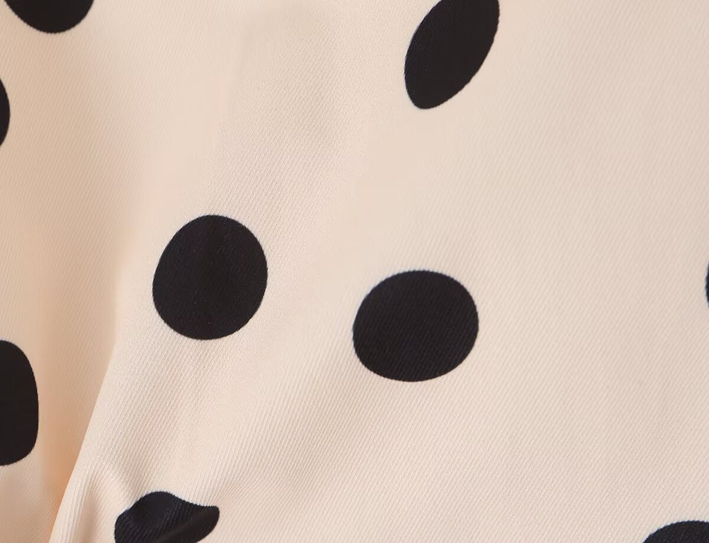 Casual Laid Back Polka Dot Skirt Women Summer Anti Exposure