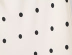 Spring Retro Office HW Cut Fishtail Hem Polka Dot Lace Skirt