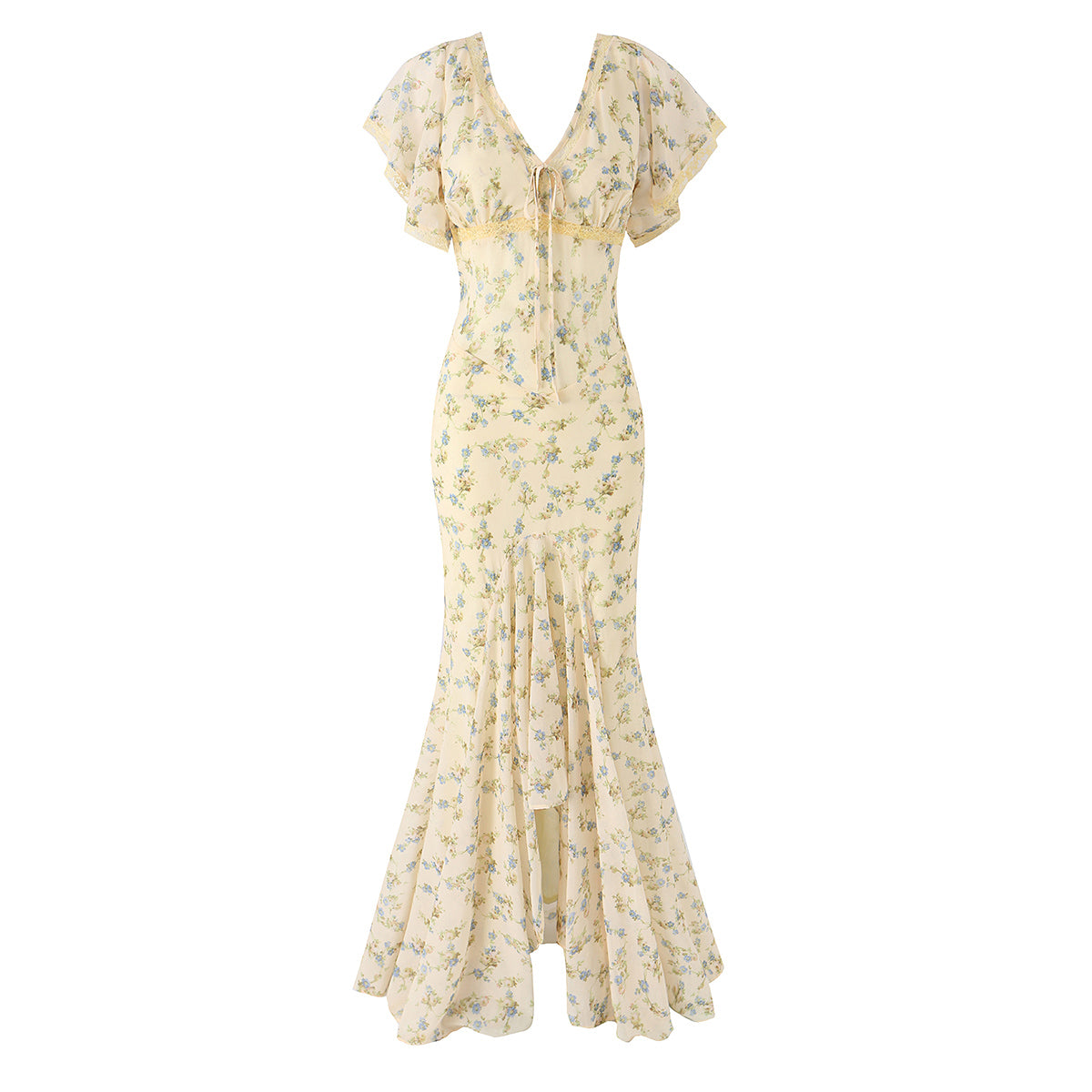Lemon-yellow dress