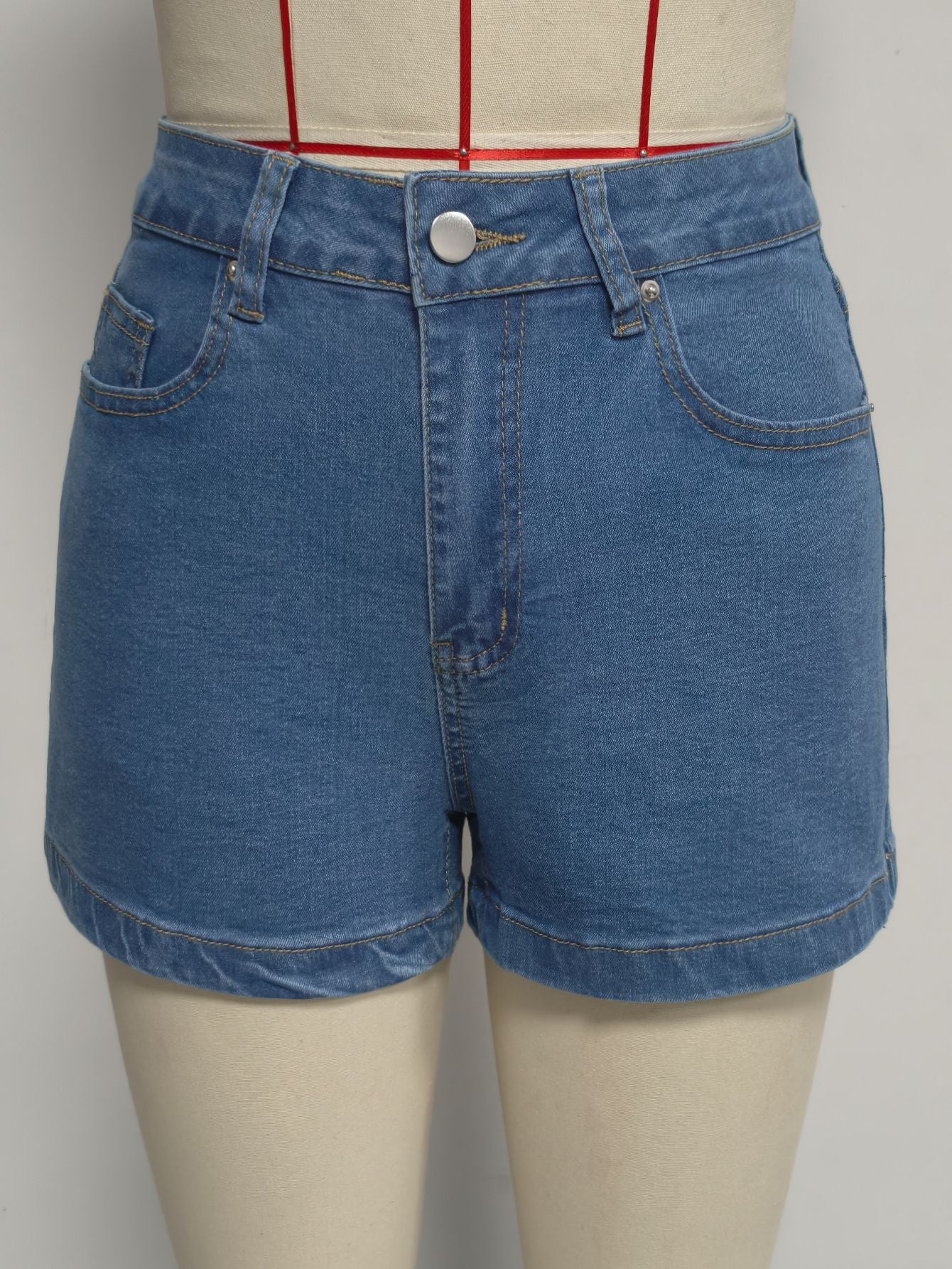 Summer HW Denim Shorts Women WL Pants Slimming Jeans