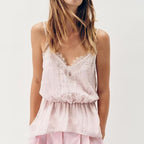 Women Clothing Summer off the Shoulder V neck Waist Lace