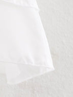 Women Clothing Summer Lace V neck Patchwork Ruffled French