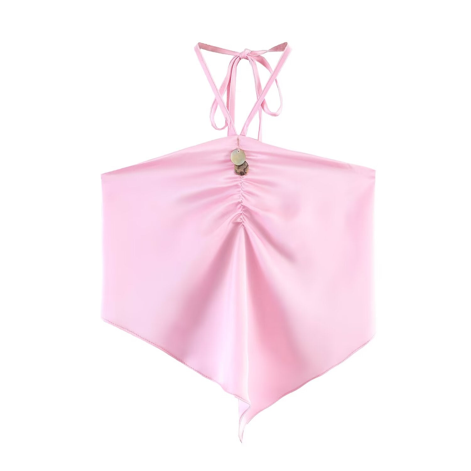 Women Clothing Summer off Shoulder Silk Satin Texture
