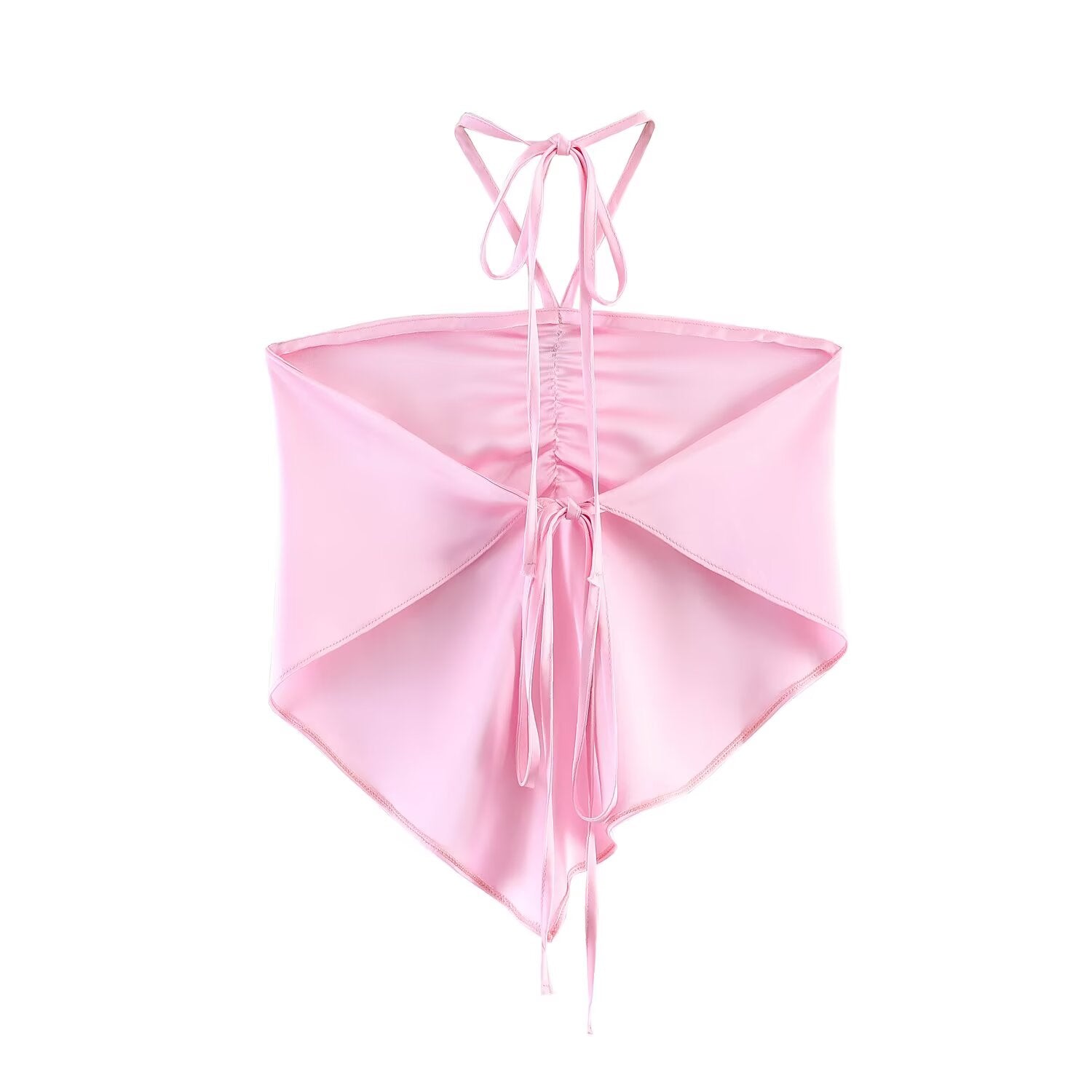 Women Clothing Summer off Shoulder Silk Satin Texture