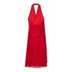 Women's Backless Halter Dress