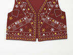 Summer Women Clothing Mirror Surface Result Embroidered Vest Shorts Sets