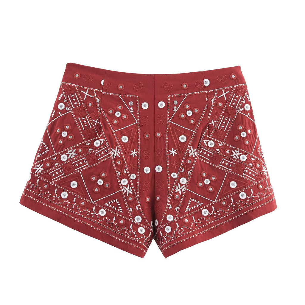 Brick Red Shorts
