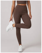 Nude Feel Women Yoga Pants HW Figure Flattering Hip Lifting