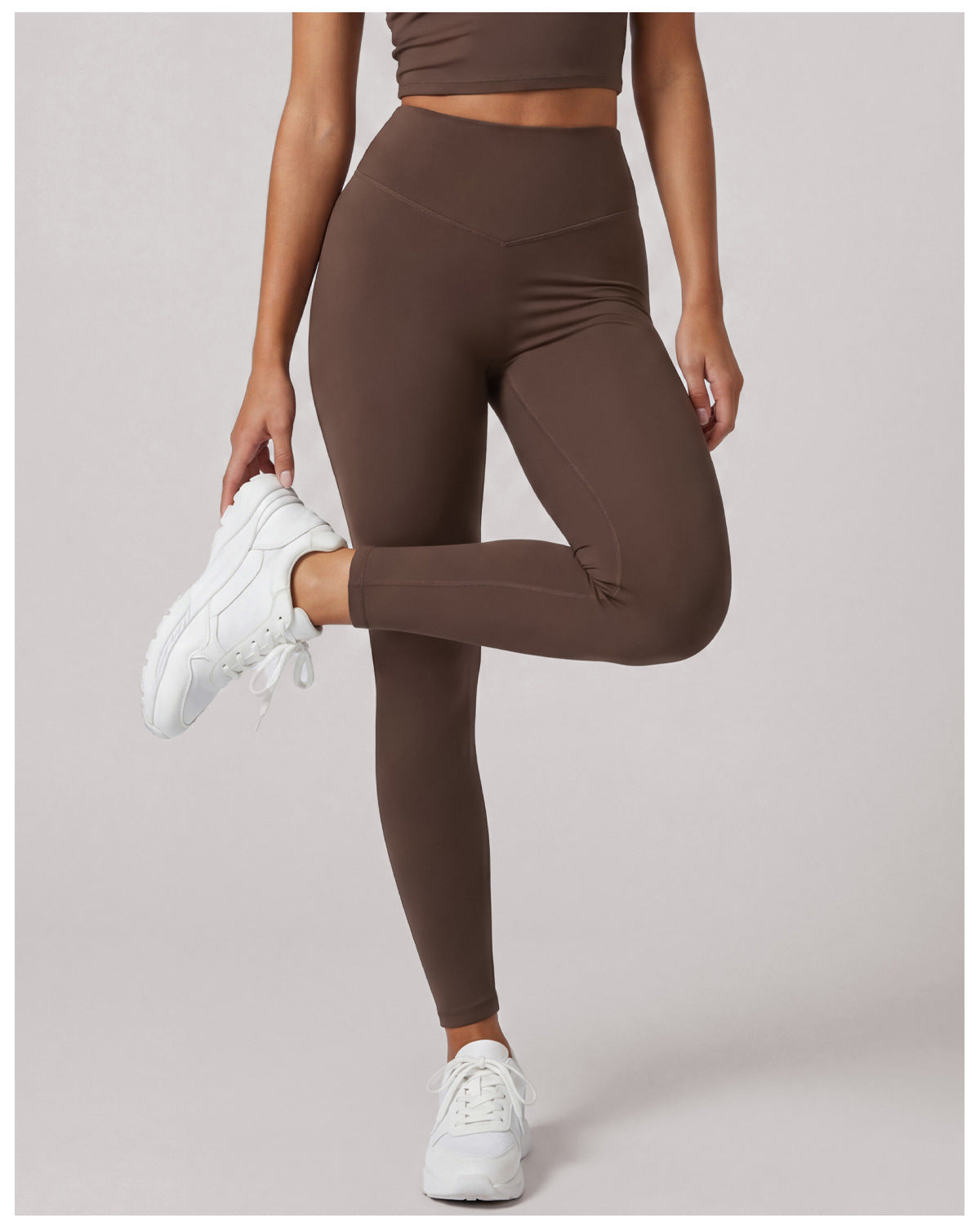 Nude Feel Women Yoga Pants HW Figure Flattering Hip Lifting
