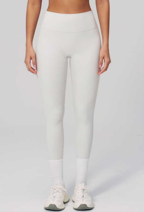 Cream Dry Brushed Hip Raise Yoga Pants Outdoor Quick Drying