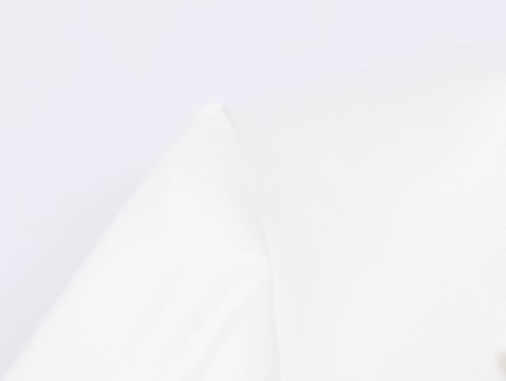 Women Clothing Simple Elegant White Slim Fit Backless Silk Satin Texture Short Blazer