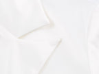 Women Clothing Simple Elegant White Slim Fit Backless Silk Satin Texture Short Blazer