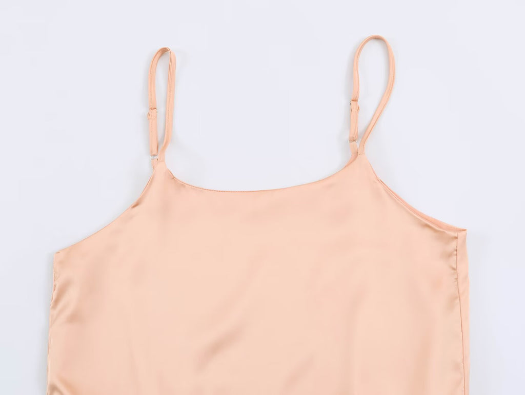 Women's Lace Satin Dress